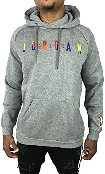 Amazon ジャンプマン プルオーバー かぶり パーカー ジョーダン Air Jordan カラフル ロゴ メンズ グレー Pk674 トレーナー パーカー 通販