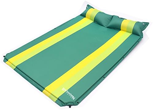 Moisture-proof mattress camping tent/ thickened widened automatic inflatable cushions/ multiplayer stitching pad-B