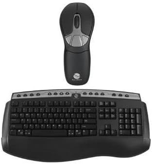 Gyration Air Mouse GO Plus with Full Size Keyboard Keyboard - Wireless - 104 Keys - USB - Mouse - Wireless - Optical - USB
