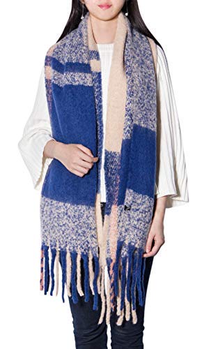 Women's Long Plaid Chunky Oversized Big Warm Scarf Tartan Wrap Plaid Shawl Women's Long Plaid Chunky Oversized Big Warm Scarf Tartan Wrap Plaid Shawl