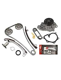 MOCA Kit de cadena de sincronización y bomba de agua para Toyota Camry Corolla & Toyota Highlander RAV4 & 05-06 Scion TC 2.0L 2.4L L4 DOHC 1AZFE 2AZFE