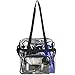 Eastsport Clear Bag for Stadium Events 12×5×12 Clear Tote Lunch Bag with Reinforced Straps for Work and Sporting Events, Black