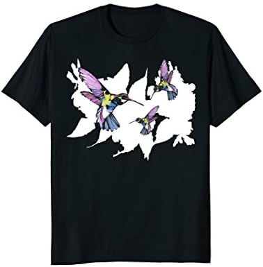 Flying Hummingbirds Standard T-Shirt by PeLARI