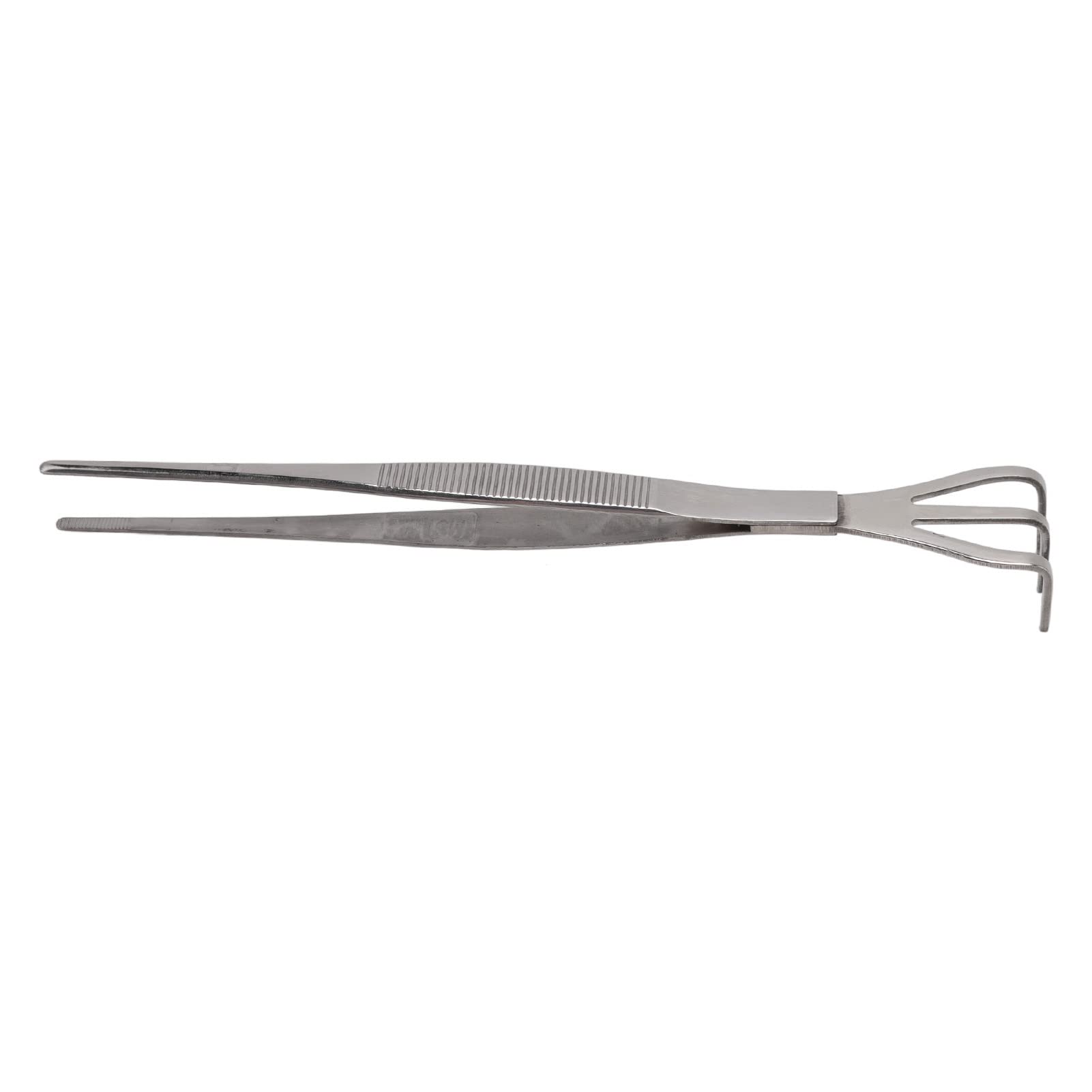 TOPINCN Bonsai Tweezers Root Rake, Party Decorations & Supplies Banners Stainless Steel Root Rake Bonsai Tweezers Soil Farming Tool with Ergonomical Handle for Loosing Soil, Placing Tiny B (Straight)