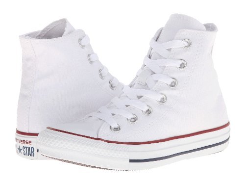 Converse Unisex Chuck Taylor All Star Hi Top Sneakers (7.5 B(M) US Women / 5.5 D(M) US Men, Optical White)