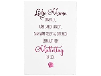 Wandtafel Holzschild Liebe Mama Ohne Dich Muttertag Geschenk
