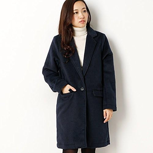 Amazon イーハイフンワールドギャラリー E Hyphen World Gallery シャギーチェスターコート 162ネイビー S コート ジャケット 通販