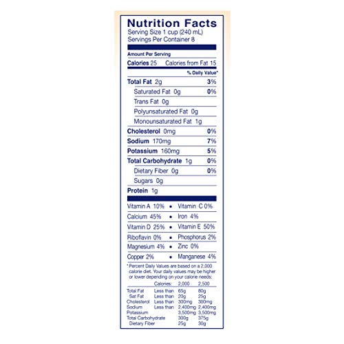 Almond Breeze Almond Cashew, Unsweetened Original, Almondmilk and Cashewmilk Blend, 64, fl oz