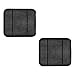 FH Group F14403 Three-Row Carpet Floor Mats with Heel Pad Black- Fit Most Car, Truck, SUV, or Van