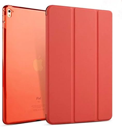 iPad Pro 9.7 Case, Seetru Transparent Back Ultra Slim Light Weight Auto Wake Up &amp; Auto Sleep Smart Stand Cover Tri-fold Protective PU Leather Case for iPad Pro 9.7 inch - Red