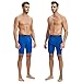 HOFISH Men's Outdoor Sports Active Compression Shorts, Black Gray Blue, US XL/Waist 39