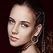 4 Pairs Dainty Hoop Earrings Set Lightweight Earrings Hypoallergenic Surgical Stainless Steel Nickel Free Circle Fashion Gifts for Women Mom & Girls Men 40-70mm