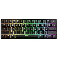 Wgxyihai Adjustable Gaming Keyboard Mechanical Keyboard, 61 Keys Optical Switch Multi-Color RGB LED Backlit Wired Gaming Keyboard, IP67 Waterproof Wrist Rest, Ergonomic, for PC/Gamer, Typist