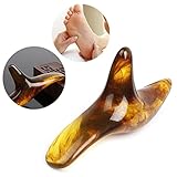 BKID Resin Feet Massager, Thai Reflexology Foot Massage Tool, Body Beauty Massager Thumb Saver Massager Trigger Point Massage