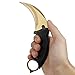 Andux Karambit Camping Hunting Tool with Cord ZD-01 (Golden)
