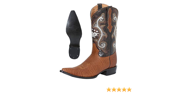 Amazon.com: BOTA VAQUERA EL GENERAL PIEL CUELLO DE TORO MIEL ID 41626 CS6G  : Ropa, Zapatos y Joyería