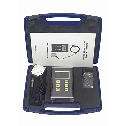 VM-6380 3 Axis Piezoelectric Accelerometer Vibration Meter 3D Velocity Tester Vibrometer Gauge 10Hz~10kHz - Thumbnail 4