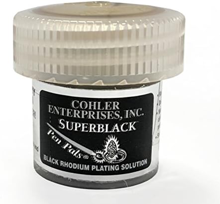Pen Pals Black Rhodium Pen Plating Solution By Cohler - 1/4-Gram Jar