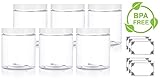Large Clear 19 oz PET Plastic (BPA Free) Refillable