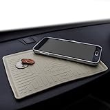 FH GROUP FH3011 Silicone Anti-slip Dash Mat Smartphone Iphone, Iphone Plus, Galaxy, Galaxy Note Coin Grip, Beige Color