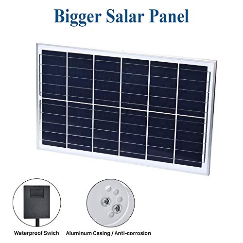 180W Solar Street Lights Outdoor Lamp, 360 LEDs 10000 Lumens with Remote Control,Light Control, Dusk to Dawn Security Led Flood Light for Yard, Garden, Street, Basketball Court