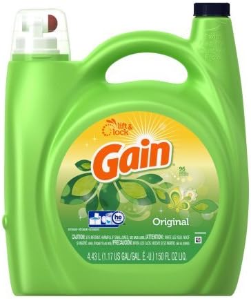 Gain Liquid Laundry Detergent, Original Scent, 96 loads, 150 fl oz, 3 Pack