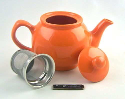 2 Cup Teapot with Fitted Infuser - Fine Stoneware by Price &amp; Kensington, Stoke on Trent, England - Matte Black