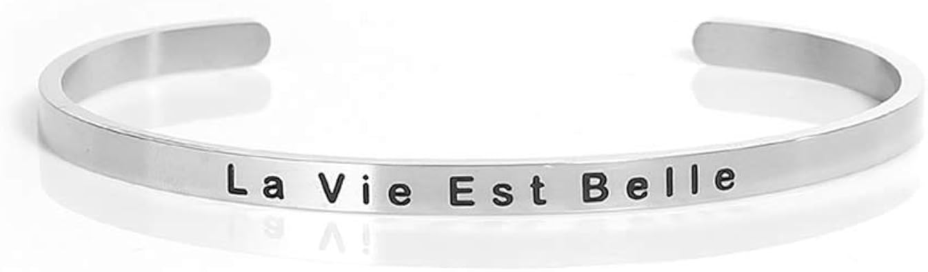 Acier Inoxydable La Vie Est Belle La Vie Est Belle Citation