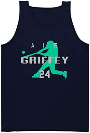 Silo Shirts NAVY Ken Griffey Jr. Seattle "HOME RUN" TANK TOP ADULT