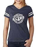 40th Birthday Gift Authentic 1977 Mint Condition Women Football Jersey T-Shirt