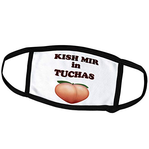 3dRose Face Cover Large, Kish Mir in Tuchas. Funny Jewish Saying