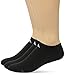 adidas Men's Cushioned No Show Socks (3-Pair), Black/ White/ Light Onix/ Granite, Large