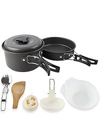 DESIOLE Kit de cocina portátil para camping, alumi