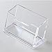 MaxGear Clear Business Card Holder Acrylic Business Card Stand for Desk Plastic Business Card Holder, Single Compartment, Fits 50-60 Business Cards Capacity, 4 Pack