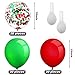 80 Piece 12 Inch Confetti Latex Balloons Event Party Supplies St Patrick's Day 4th July Labor Day Mardi Gras Wedding Birthday Baby Shower Balloons (Christmas Red, Christmas Green)