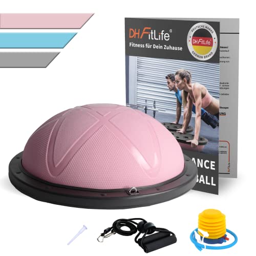 DH FitLife Balance Ball, Balance Board Halbkugel bis 200 kg, Ø 60 × 22 cm