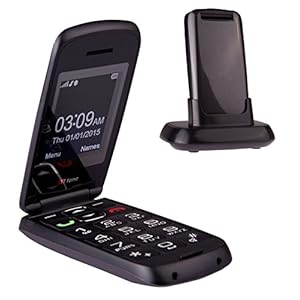 TTfone Star Big Button Simple Easy To Use Flip Mobile Phone Pay As You Go (EE PAYG, Grey)