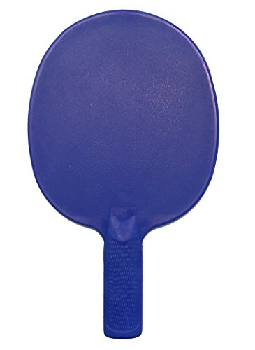 Plastic Ping Pong Paddles - Complete Set of 4 Durable Multi-Color, Blue, Red, Green, Yellow Paddles for Kids or Outdoor Tables at Camp, Vacation, Rec Centers. Textured for Easy Grip and Light Spin.