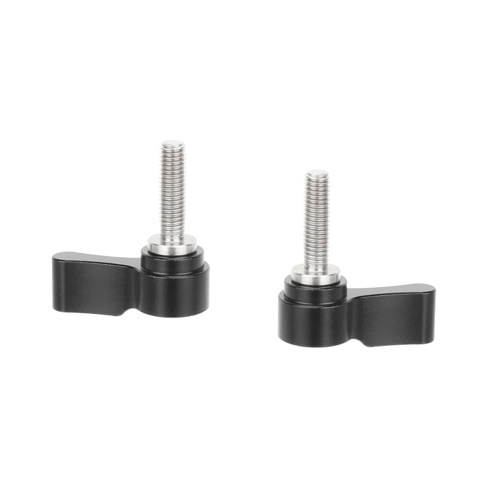 CAMVATE M5 Male Threading（18mm long） Rotating Knob Adjustable Thumb Lever Screw (Black)