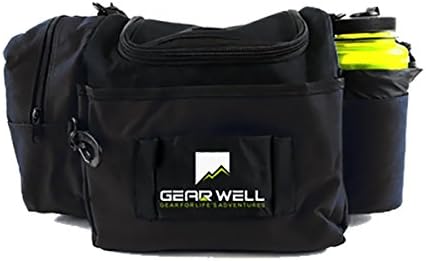 Gear Well Lightweight and Durable 12 Disc Golf Bag - Black