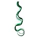SWACC 12 Pcs Curly Wavy One Color Party Highlights Clip on in Hair Extensions Colored Hair Streak Synthetic Hairpieces (Green)thumb 1