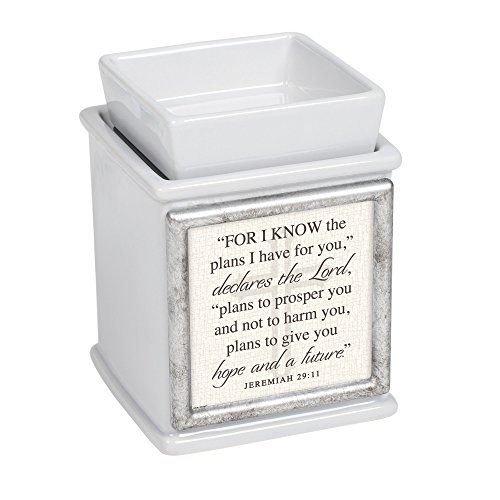 Elanze DesignsInspirational Interchangeable Photo Frame Ceramic Slate Grey Candle Wax Oil Warmer