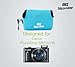 MegaGear ''Ultra Light'' Neoprene Camera Case Bag with Carabiner for Canon PowerShot SX720 HS, SX610 HS, SX600 HS (Blue)