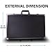 Zeikos ZE-HC52 Deluxe Large Hard Rolling Protective Storage Case with Black Foam–23.75 x 15 x 8.25 Inches Pelican Water & Dust Resistant Larger Drones, Pistols, Rifles, Cameras, Lenses & Studio Lights