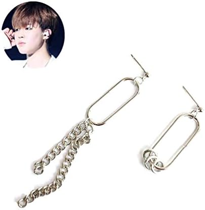 Unisex Bangtan KPOP Boys Album BTS JIMIN Stud Earrings 1 Pair
