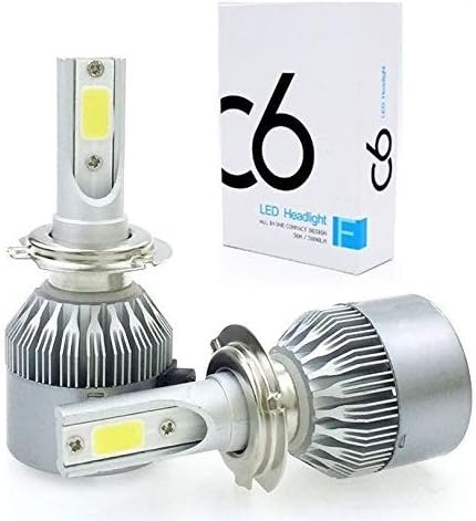 Gurbik H7 C6 Led FogLightBulb 36W/3800LM Replacement Bulbs (Set of 2 pcs) (Single Beam)