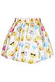 Pink Wind Funny Emoji Smile Face Digital Printed Short Mini Skirt
