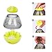 NOYAL Dog Food Dispenser Ball Toy, Fun and Interactive Roly-Poly Toy Ball for Small and Medium Dogs Cats Increase Attention, Tumbler Design Easy to Clean(Green)