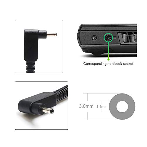 N15Q8 Laptop AC Adapter Charger Replacement for Acer Chromebook CB3 CB5 11 13 14 15 R11 R13 A13-045N2A N15Q9 C731 C738T CB3-532 CB3-431 CB3-131 PA-1450-26 Power Supply Cord- 45W - Thumbnail 3