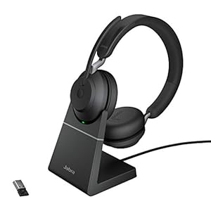Jabra-Evolve2-65-Wireless-PC-Headset-with-Charging-Stand--Noise-Cancelling-UC-Certified-Stereo-Headphones-With-Long-Lasting-Battery--USB-A-Bluetooth-Adapter--Black Jabra Evolve2 65 Wireless PC Headset with Charging Stand – Noise Cancelling UC Certified Stereo Headphones With Long…
